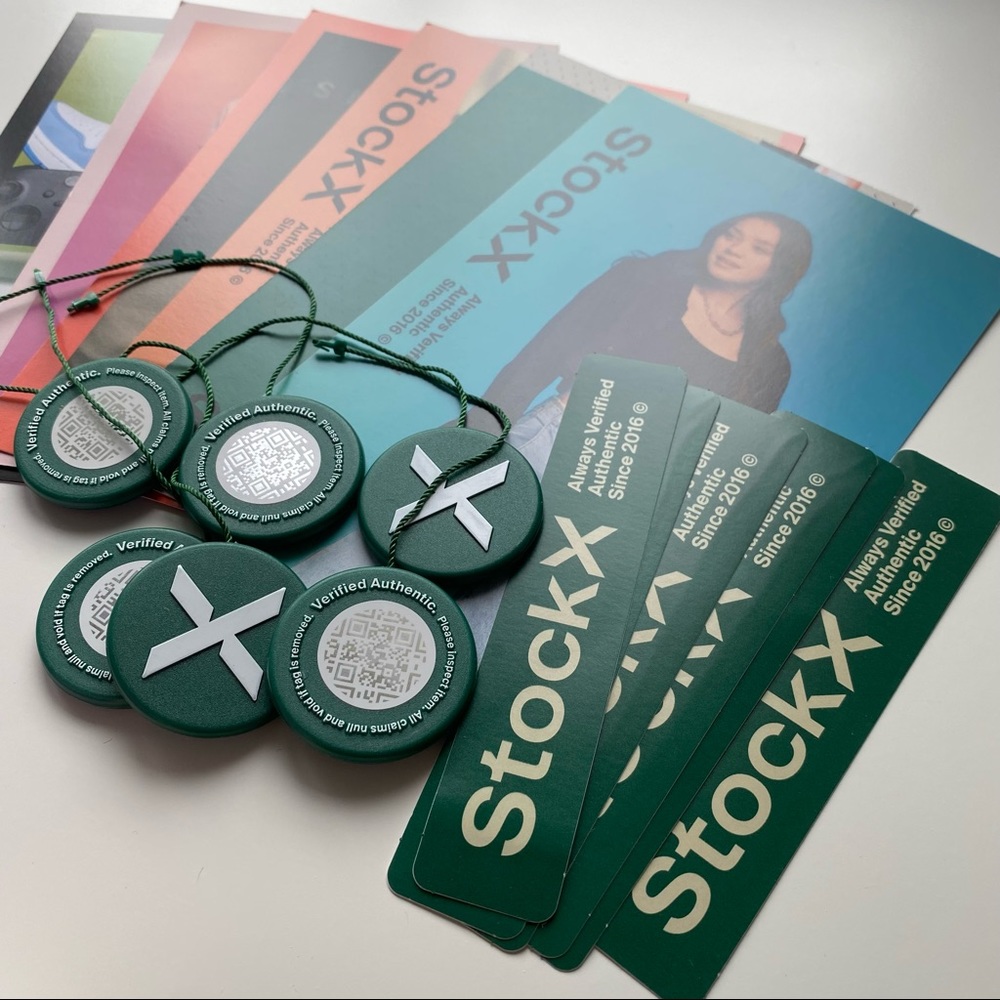 1 Set Authentic UNCUT StockX Tag, Sticker, Card - Picture 3 of 7